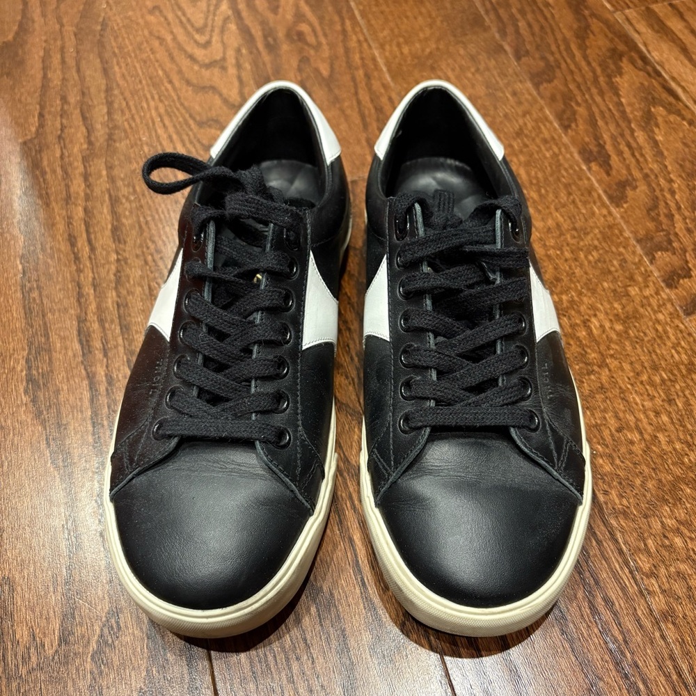 Celine black and white leather sneakers - size 35